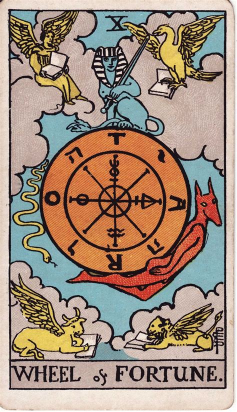 La Rueda de la Fortuna en el Tarot, Significado y sus。